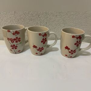 Pier 1 imports 3 pc Coffee Cup Mug Set